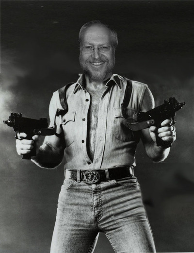 Douglas Crockford with guns Douglas Crockford with guns